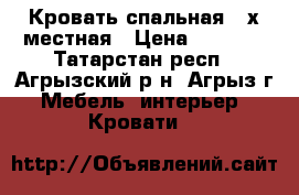 Кровать спальная 2 х местная › Цена ­ 9 000 - Татарстан респ., Агрызский р-н, Агрыз г. Мебель, интерьер » Кровати   